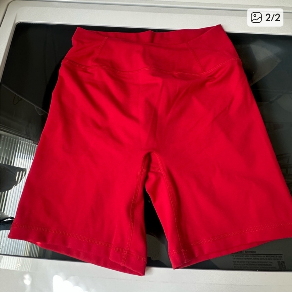 NWOT Timeless High Waisted Shorts in toasted red